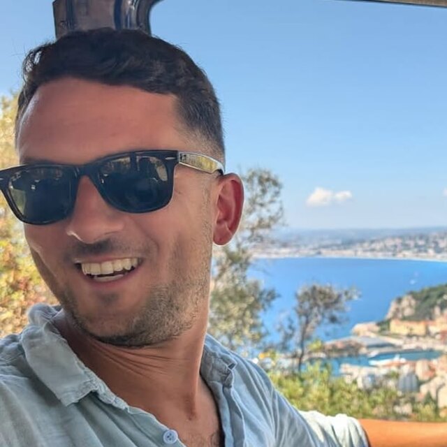 Fabio Piollo, your Bonjour Riviera tour guide, on the Côte d'Azur