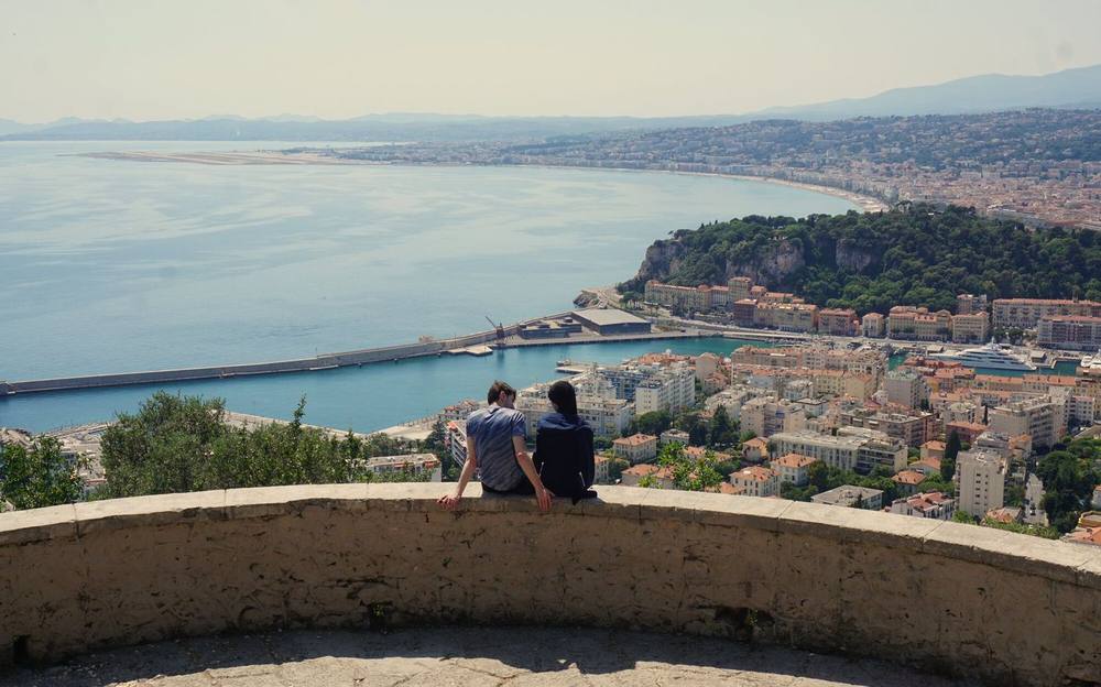 Classic car photoshoot hire on the French Riviera — hero car viewpoint