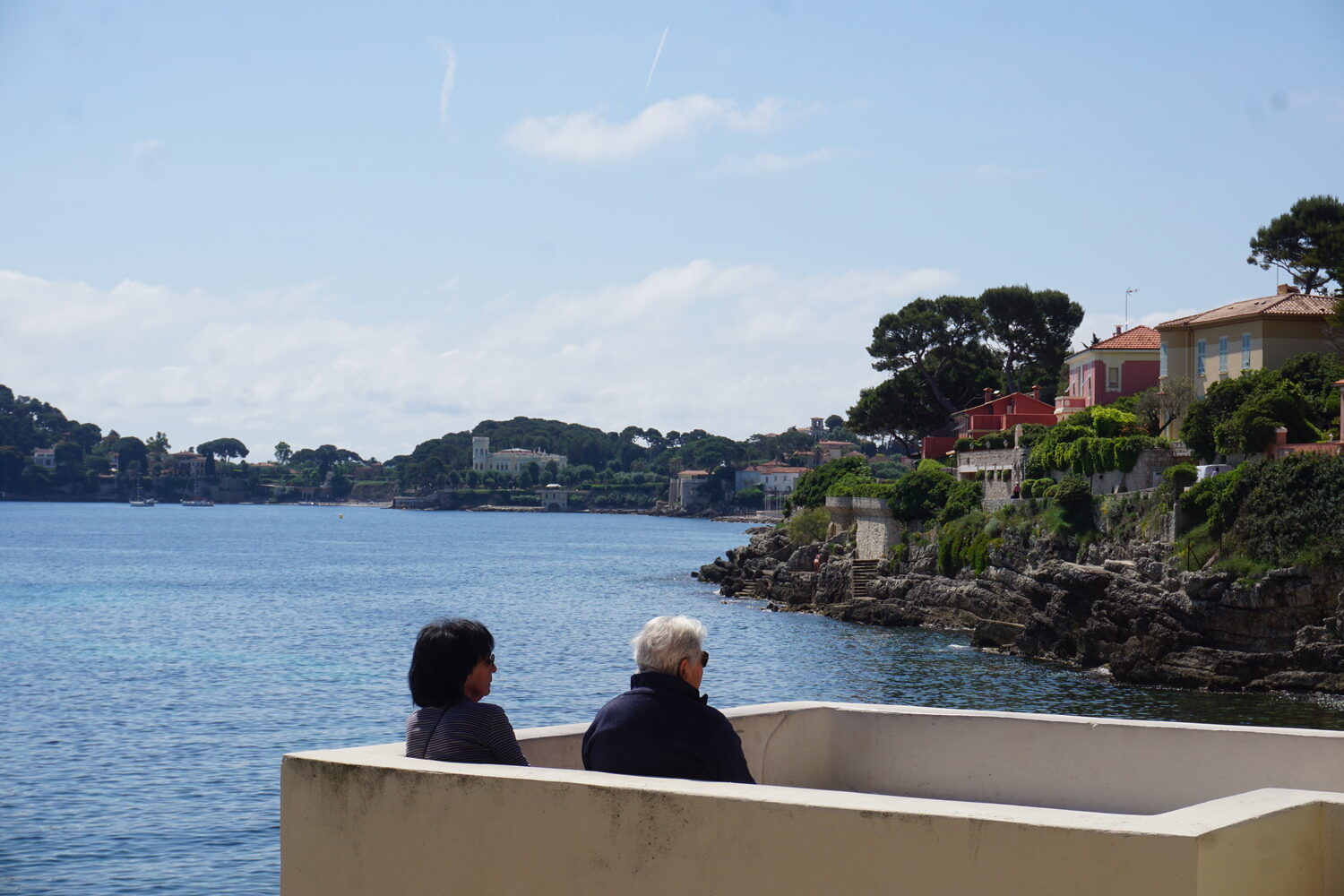 Rocky headland on the French Riviera coast